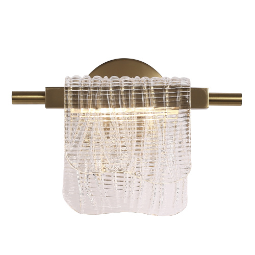 SL6021.201.06 Светильник настенный ST-Luce золотистый/прозрачный LED 1*6W 3000K VOILE фото 5