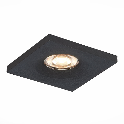 ST205.418.01 Св-к встр. Черный GU10 1*50W  L94xW94xH27 220V Без ламп Встраиваемые светильники фото 2