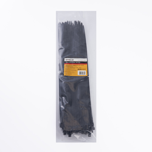 Хомут нейлоновый STEKKER NYCT47-400 4,7х400 мм, d пучка max 105 мм, нагрузка 22кг, черный, упаковка 100 шт фото 2