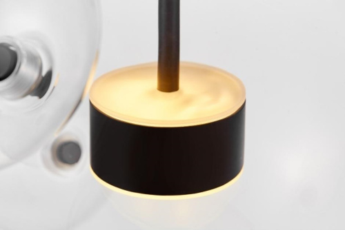 Подвесной светильник Lumina Deco Neroni LDP 6016-3+1 BK фото 5