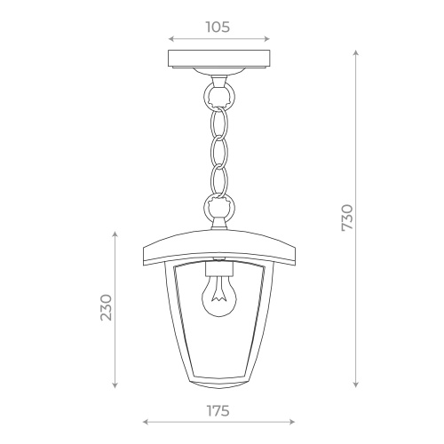 SL081.403.01 Светильник уличный подвесной ST-Luce Черный/Черный, Прозрачный E27 1*40W SIVINO фото 10
