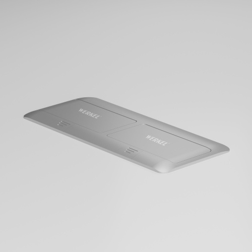 W8078065/ Выдвижной блок (Лючок) на 8 модулей (серебряный) W8078065 фото 4