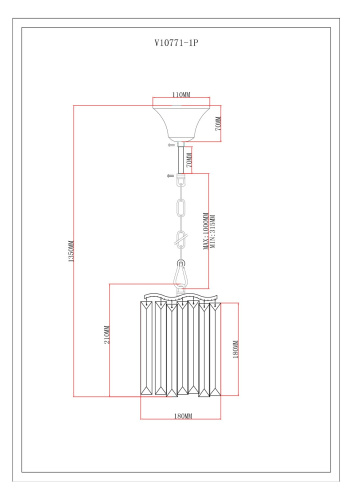 Светильник подвесной Moderli V10771-1P Wave фото 8