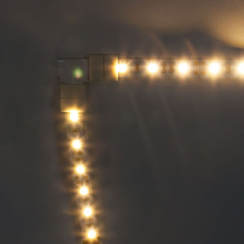 Комплект L коннекторов  с соединителем для светодиодной ленты (5050/10мм), LD185 фото 2