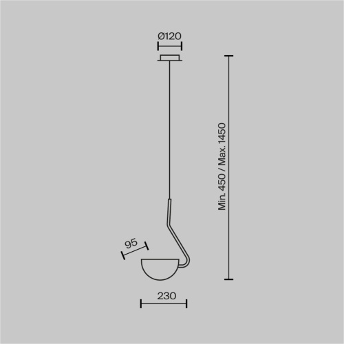 Подвесной светильник Maytoni MOD126PL-01B фото 7