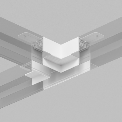 TR2113-WH Коннектор трека SMART для ГКЛ , \"Т\" образный, механический , белый фото 4