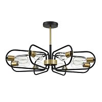 8058/8C COMFI LN24 000 черный, медь/ металл/ Люстра потолочная E27 8*60W 220V ALMIRA
