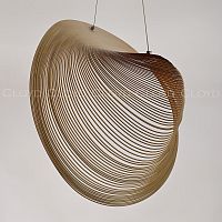 Подвесной светильник Cloyd FUETE P1 / шир. 60 см - дерево - белый (арт.11414)