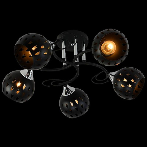 Потолочная люстра Reluce 01314-0.3-05 BK+CR фото 5 Потолочная люстра Reluce 01314-0.3-05 BK+CR фото 5