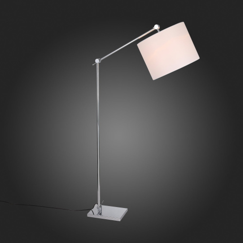 SL460.105.01 Торшер ST-Luce Хром/Белый E27 1*60W (из 2-х коробок) MARCIA фото 3