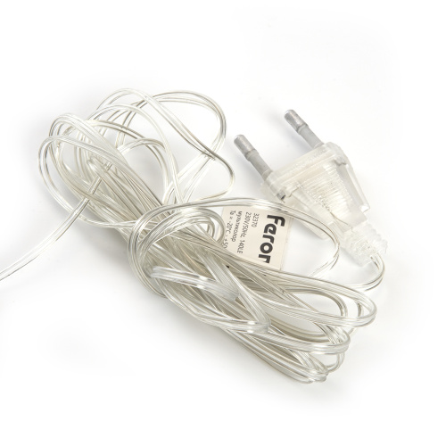Светодиодная гирлянда Feron CL90  7 веток (2м) + 1.5м 230V мультиколор, c питанием от сети, прозрачный шнур фото 7