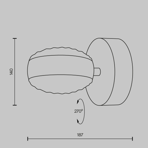 Настенный светильник (бра) Maytoni MOD299WL-L10BS3K фото 2