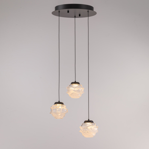 Подвесной светильник MD25030003-3A matt black/clear фото 4 Подвесной светильник MD25030003-3A matt black/clear фото 4