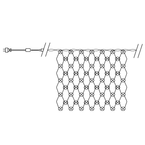 Светодиодная гирлянда Feron CL30 сеть 2х2м + 3м 230V мультиколор, c питанием от сети, прозрачный шнур фото 5