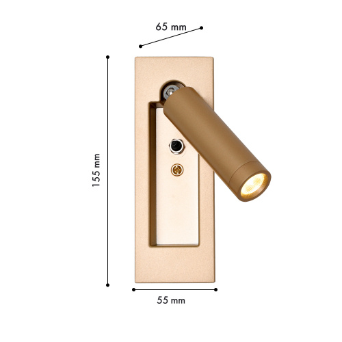 Настенный светильник techno-led Favourite 4495-1W Сайд/Bedside фото 2 Настенный светильник techno-led Favourite 4495-1W Сайд/Bedside фото 2