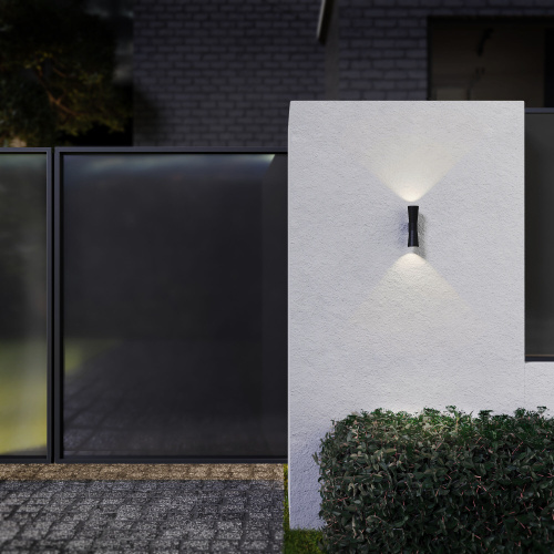 Настенный светодиодный светильник Tube double черный IP54 1502 TECHNO LED фото 2 Настенный светодиодный светильник Tube double черный IP54 1502 TECHNO LED фото 2