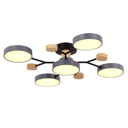 SLE6006-702-05 Светильник потолочный Серый/Серый LED 5*12W 3000K/4500K/6000K FAEMA фото 5