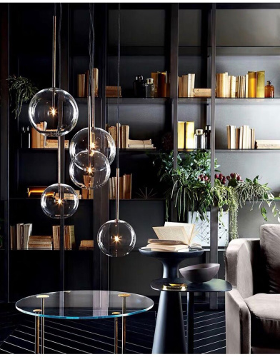 Подвесной светильник 9217P/D200 gold фото 2