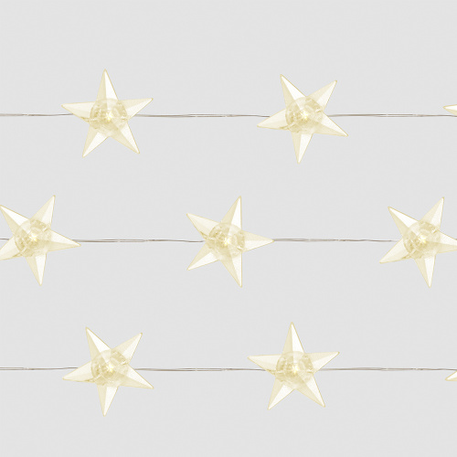Гирлянда линейная Feron CL572 Звездочки , статичная,4,5м USB 2700K , прозрачный шнур фото 4