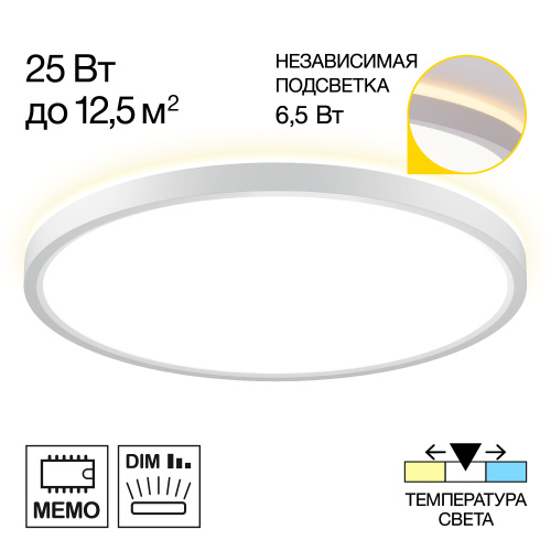 Citilux NORMA CL748320 LED Светильник с подсветкой Белый Citilux NORMA CL748320 LED Светильник с подсветкой Белый