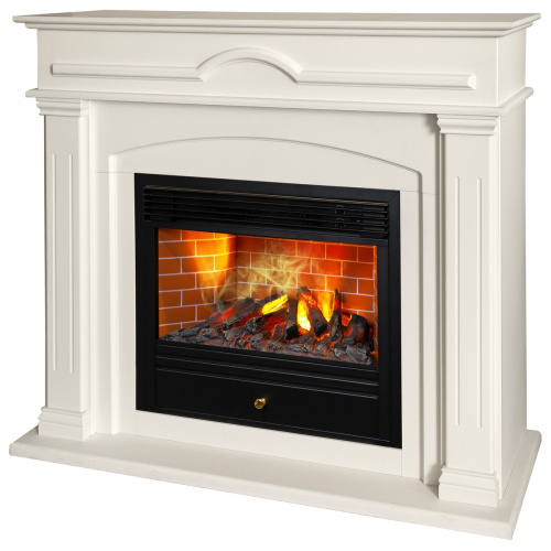 Электрокамин RealFlame Mirra 26 WT пастельно-белый с очагом 3D Novara фото 2 Электрокамин RealFlame Mirra 26 WT пастельно-белый с очагом 3D Novara фото 2