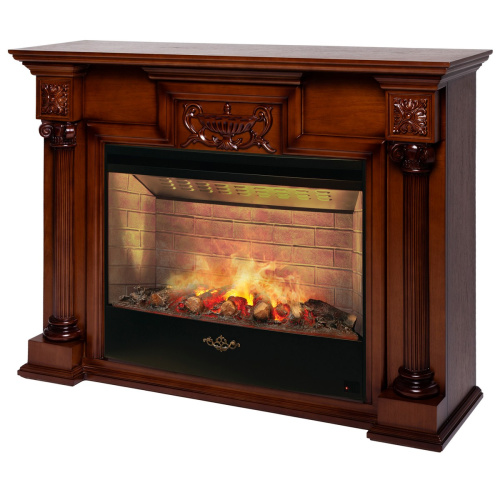 Каминокомплект LONDON/ЛОНДОН Светлый орех с очагом Электроочаг FIRESTAR/ФАЕРСТАР 33 фото 2