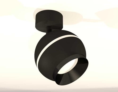 Комплект накладного светильника Ambrella light Techno Spot XM1102001 SBK/PBK черный песок/черный полированный (A2210, C1102, N7031) фото 2