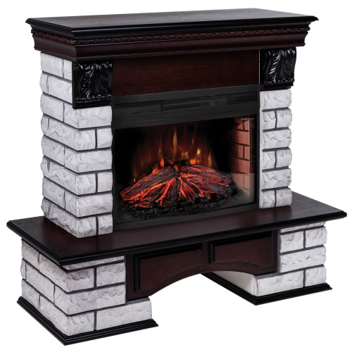 Электрокамин RealFlame Country Lux Rock AO античный дуб с очагом Firefield 25 S IR фото 2 Электрокамин RealFlame Country Lux Rock AO античный дуб с очагом Firefield 25 S IR фото 2