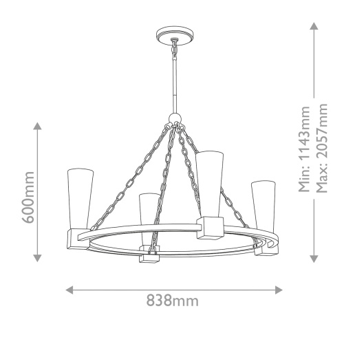 Люстра Elstead Lighting, Арт. KRISTY4-DG-OPAL фото 8