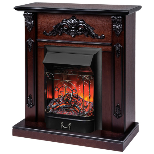 Электрокамин RealFlame Anita AO античный дуб с очагом Majestic Lux Black RC фото 2