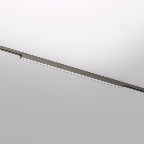 DK5752-DN Светильник для трека SHINE LINEAR со светодиодом, L601*W19*H27, 48V DC, 24W, RA?90, 3000K, IP20, темный никель, алюминий фото 4