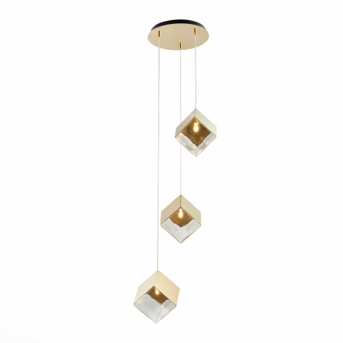 SL1182.203.03 Светильник подвесной ST-Luce Золотистый/Прозрачный, Золотистый G9 3*5W RIELLO фото 3