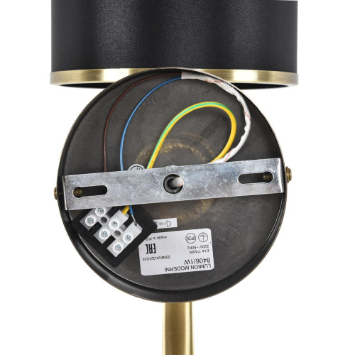 8406/1W MODERNI LN26 000 античная бронза/черный металл/текстиль Бра Е14 40W 220V DEMETRA фото 6 8406/1W MODERNI LN26 000 античная бронза/черный металл/текстиль Бра Е14 40W 220V DEMETRA фото 6