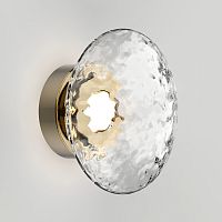 Настенный светильник с прозрачным стеклянным плафоном 50389/1 LED латунь