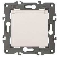 Розетка ЭРА Elegance 2P E Schuko со шторками с крышкой 16A 250V 14-2103-02 Б0034279