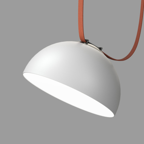 DK5562-WH+BK Cветильник для трека-ремня Belty, серия Flow со светодиодом, D300*H171мм, 48V DC, 28W, RA90, 120°, 4000K, IP20, белый с черным, алюминий