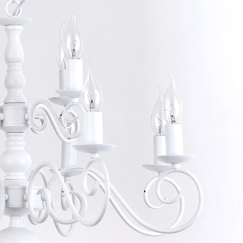 Подвесная люстра Arte Lamp ISABEL A1129LM-12WH фото 3 Подвесная люстра Arte Lamp ISABEL A1129LM-12WH фото 3