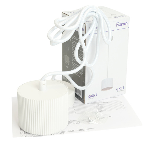 Светильник потолочный Feron Barrel HL4588 ARIA  levitation 12W, 230V, GX53, белый, на подвесе 1,7 м фото 12