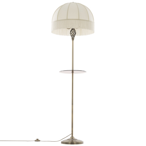 Citilux Базель CL407931T Торшер бронза со столиком и бежевым абажуром фото 2 Citilux Базель CL407931T Торшер бронза со столиком и бежевым абажуром фото 2