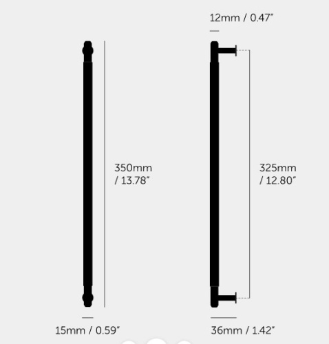 Ручка-скоба Pull Bar Linear Large Brass фото 8