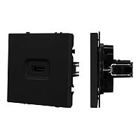 Механизм HDMI розетки SCT-NOBE-MHD1-SFPL-BK Arlight 061841