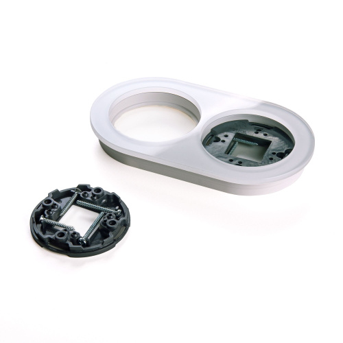 Рамка из стекла на 2 поста белый W0025101 фото 2 Рамка из стекла на 2 поста белый W0025101 фото 2