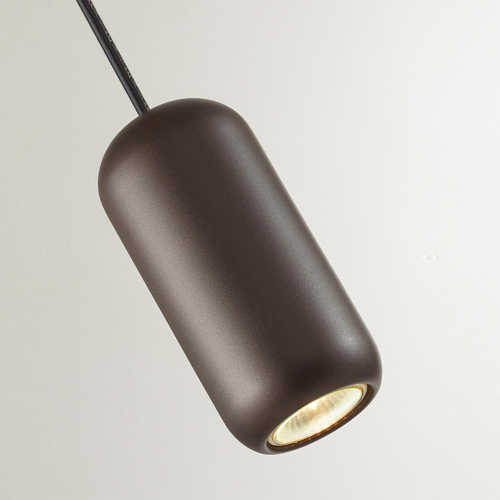 5060/1D PENDANT ODL24 377 коричн./черный/металл Подвес GU10 LED 4W COCOON фото 3