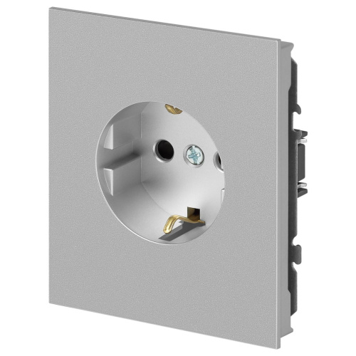 Розетка ЭРА Arktik 16-2101-03 с заземлением 2P+E Schuko 16А-250В алюминий Б0070416 фото 5 Розетка ЭРА Arktik 16-2101-03 с заземлением 2P+E Schuko 16А-250В алюминий Б0070416 фото 5