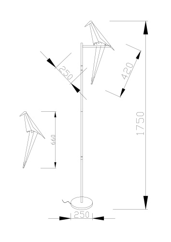 Светодиодный торшер Moderli V3074-1FL origami Birds 1*LED*6W фото 3 Светодиодный торшер Moderli V3074-1FL origami Birds 1*LED*6W фото 3