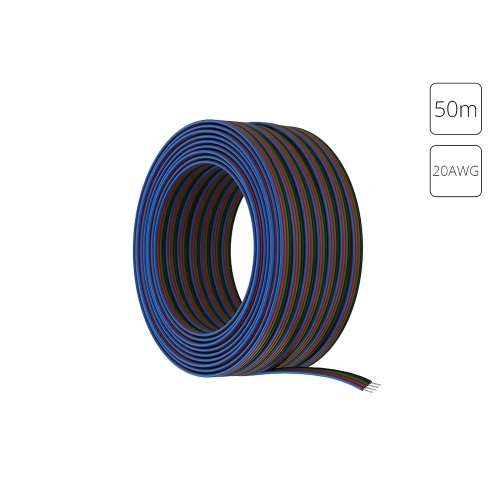 Провод 4-жильный для светодиодной ленты RGB 50м, 20AWG Arte Lamp STRIP-ACCESSORIES A20-4W Провод 4-жильный для светодиодной ленты RGB 50м, 20AWG Arte Lamp STRIP-ACCESSORIES A20-4W
