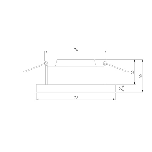 Встраиваемый точечный светодиодный светильник Pruno белый 25080/LED фото 2