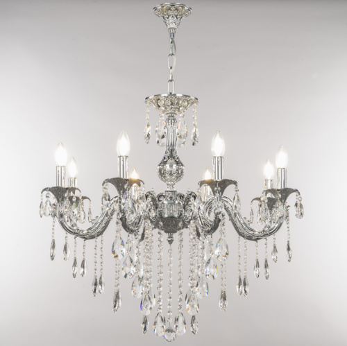 Люстра с хрустальными подвесками AL79101/8/250 B Ni Bohemia Ivele Crystal (Богемия Ивеле Кристалл) фото 2 Люстра с хрустальными подвесками AL79101/8/250 B Ni Bohemia Ivele Crystal (Богемия Ивеле Кристалл) фото 2