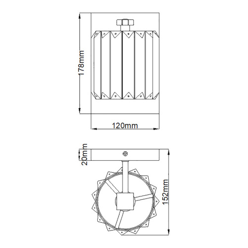 Бра для ванных комнат Quoizel, Арт. QZ-DIVINE1-PC-BATH фото 7 Бра для ванных комнат Quoizel, Арт. QZ-DIVINE1-PC-BATH фото 7