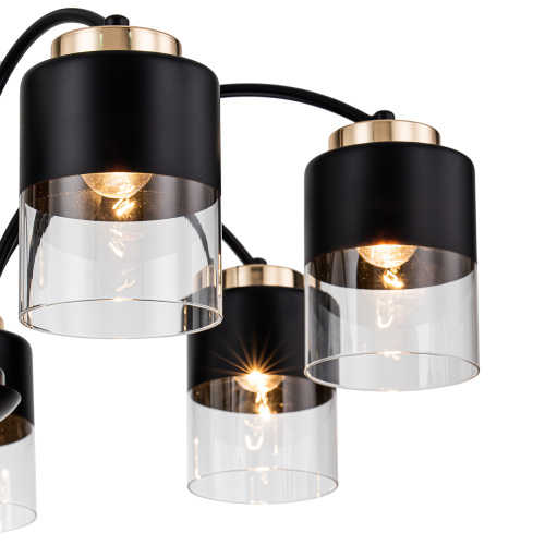 Светильник на штанге Escada 2121/7P E27*40W Black/Gold фото 3 Светильник на штанге Escada 2121/7P E27*40W Black/Gold фото 3